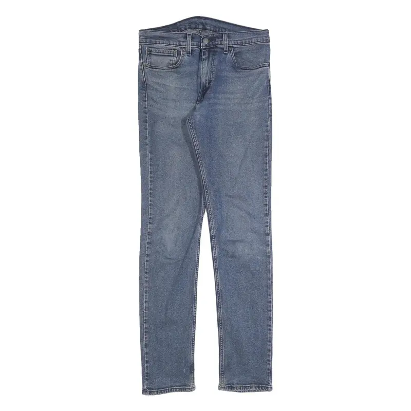 Levi's 511 Slim Mens Jeans Blue Slim Skinny Denim Medium W32 L34 Zip Cotton 1
