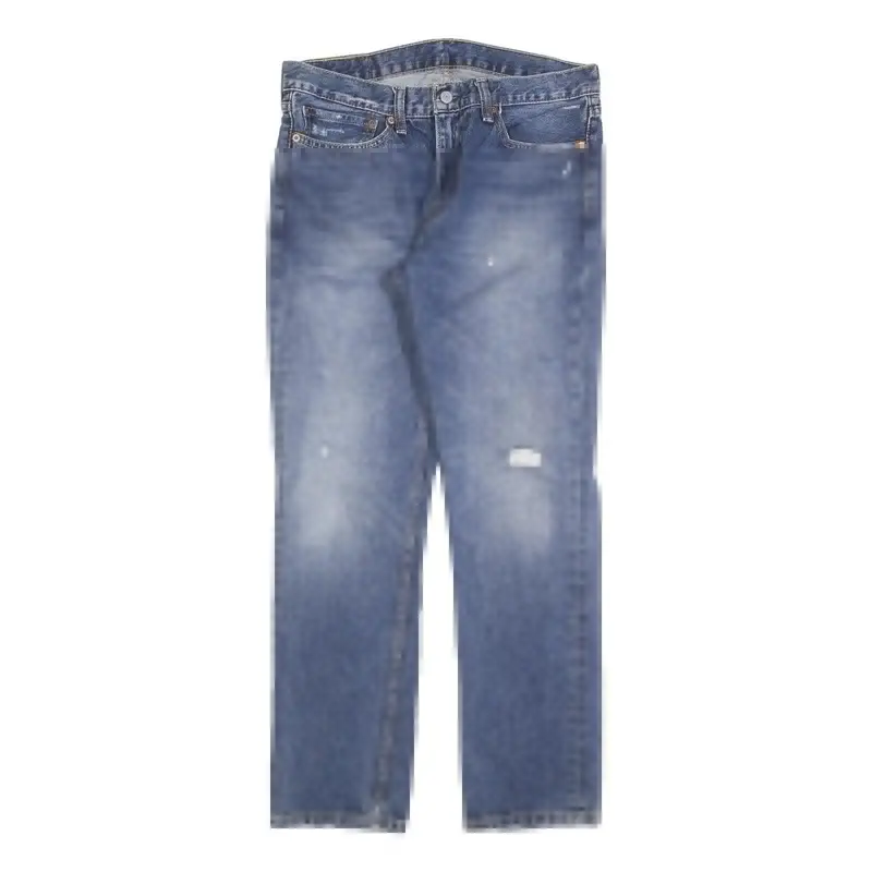 Levi's 511 Slim Mens Jeans Blue Slim Straight Denim Medium W34 L32 Slim Fit Zip 1