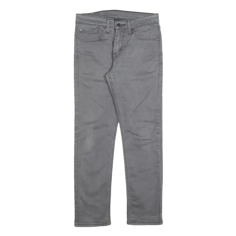 Levi's 511 Slim Mens Jeans Grey Slim Skinny Denim Medium W31 L30 Stretch Zip 1