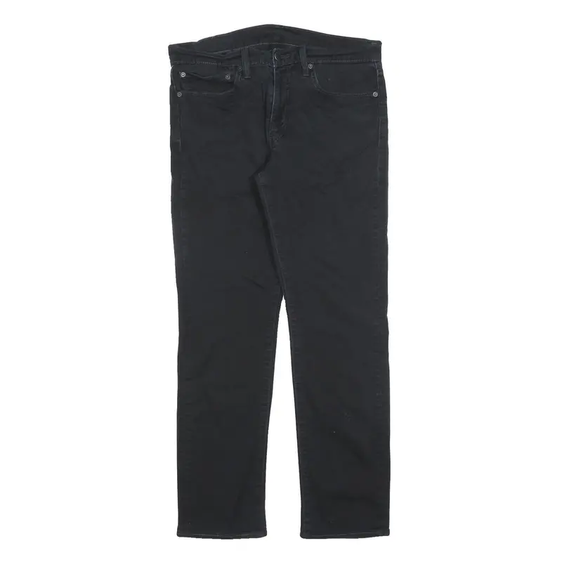 Levi's 511 Slim Womens Jeans Black Slim Skinny Denim W34 L29 Zip Cotton Blend 1