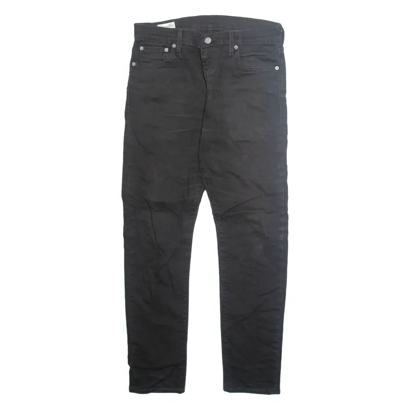 Levi's 512 Big E Jeans Mens Black Slim Tapered W30 L28 1