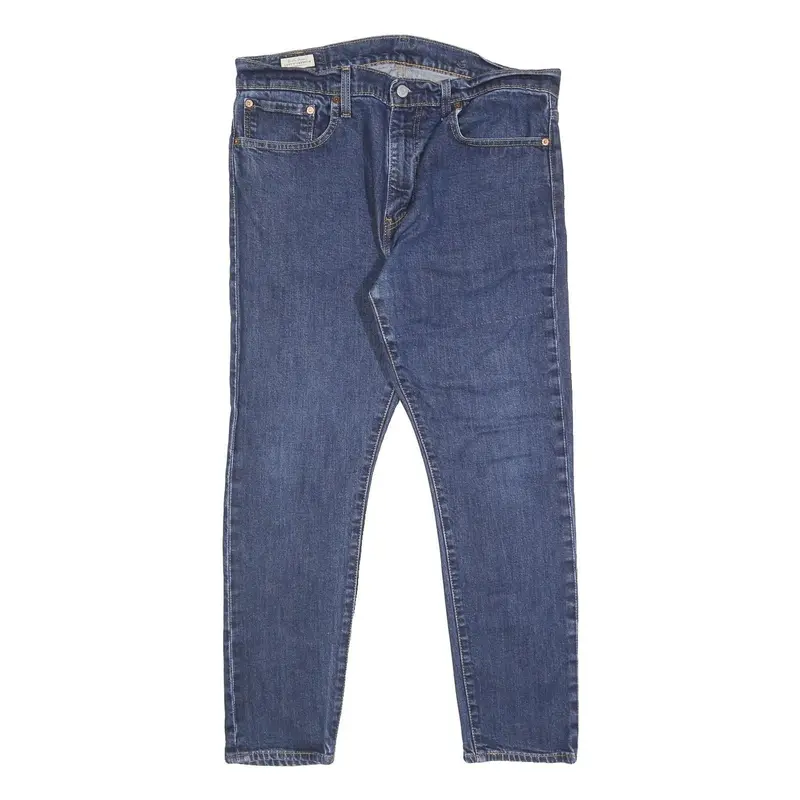 Levi's 512 Big E Mens Blue Slim Skinny Denim Medium W36 L27 Zip Cotton Blend 1
