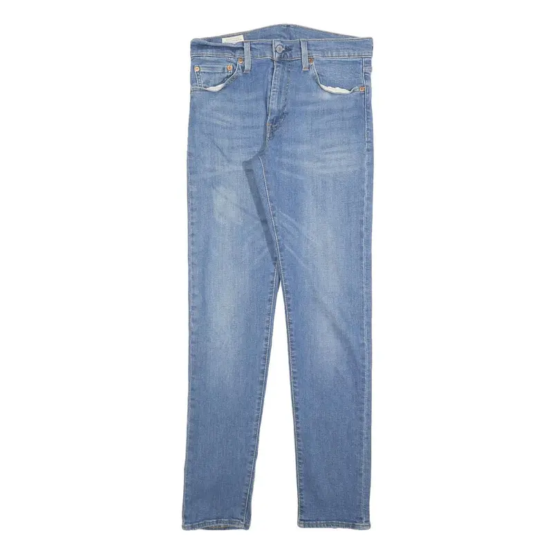 Levi's 512 Big E Mens Jeans Blue Slim Skinny Denim Medium W30 L34 Authentic 1