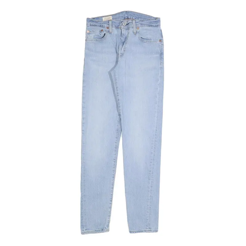 Levi's 512 Big E Mens Jeans Light Blue Slim Skinny Denim W28 L32 Classic Zip 1
