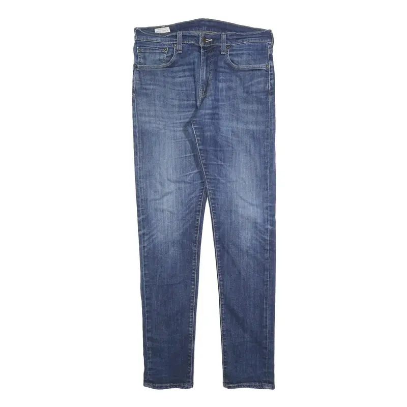 Levi's 512 Big E Mens Slim Blue Denim Medium W32 L34 Slim Fit Zip Jeans 1