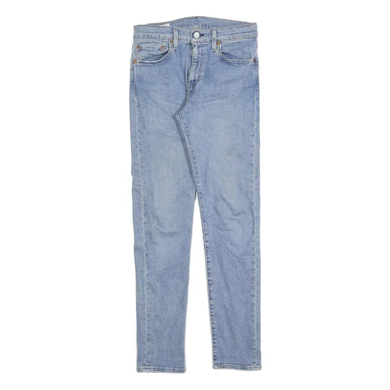 Levi's 512 Big E Mens Slim Jeans Blue Denim W28 L32 Classic Cotton Blend Zip 1