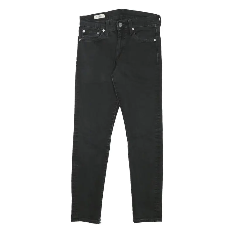Levi's 512 Mens Jeans Black Slim Skinny Denim W26 L26 Slim Fit Zip Closure 1