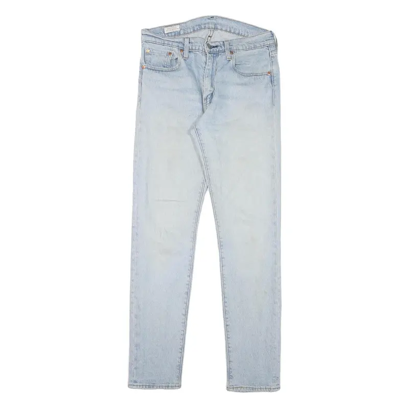 Levi's 512 Mens Jeans Blue Slim Skinny Denim Light W29 L30 Classic Zip Fastening 1