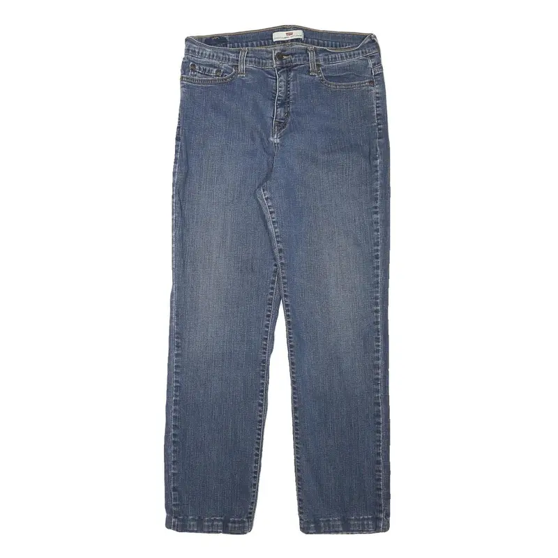 Levi's 512 Mens Jeans Blue Slim Straight Denim Medium W30 L28 Slim Fit Zip 1