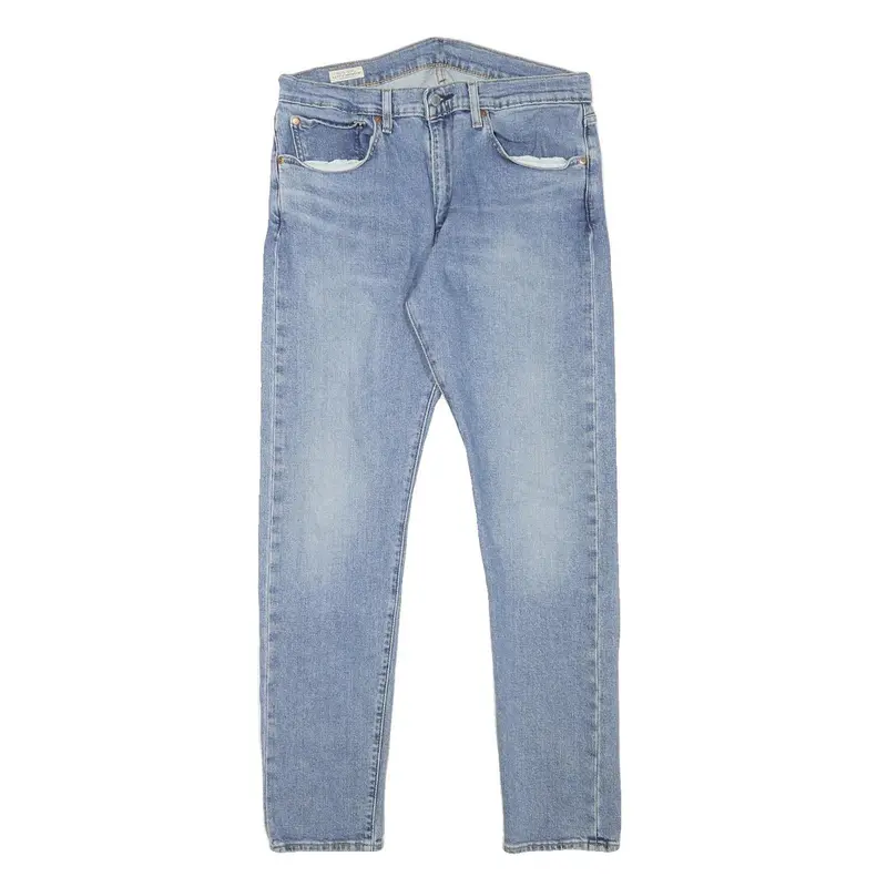 Levi's 512 Mens Slim Jeans Blue Denim Light W32 L29 Zip Cotton Blend 1