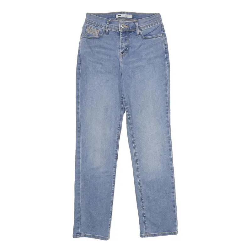 Levi's 512 Perfectly Slimming Womens Jeans Blue Slim Straight Denim Medium W27 1