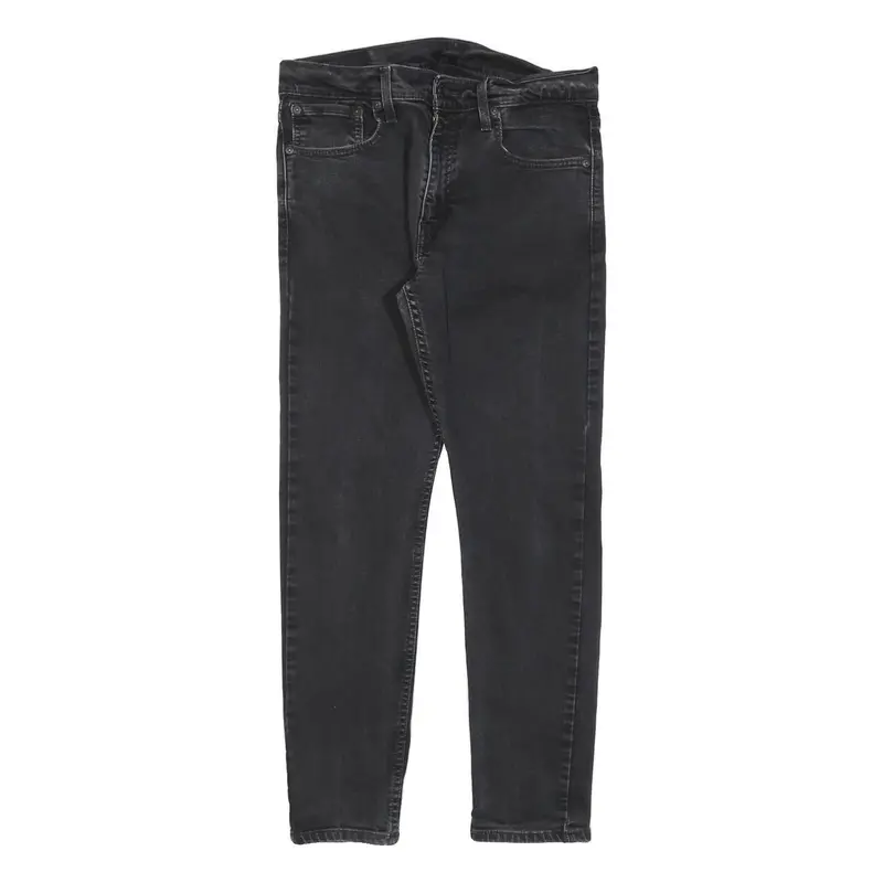 Levi's 512 Tapered Mens Jeans Black Slim Tapered Denim Medium W32 L27 Stylish 1