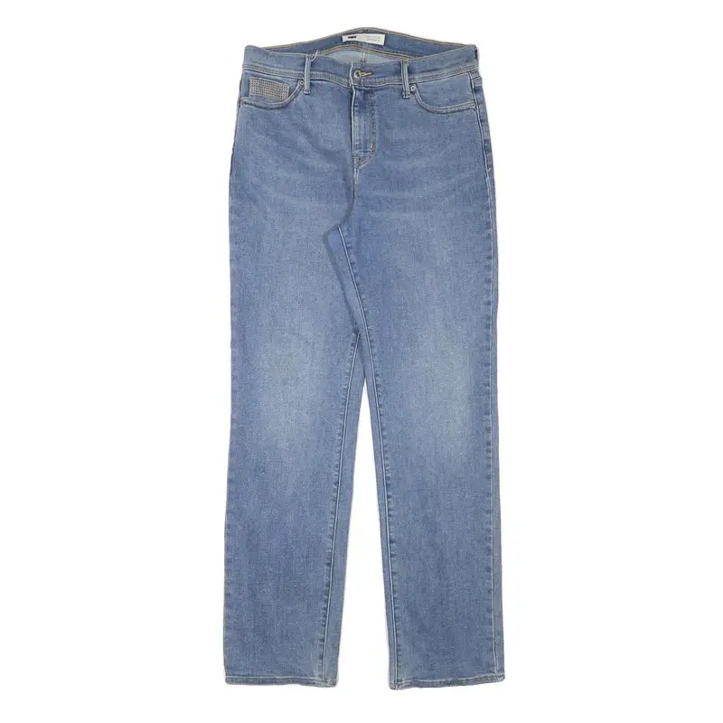 Levi's 512 Womens Slim Jeans Blue Denim W30 L31 Classic Cotton Blend Zip 1