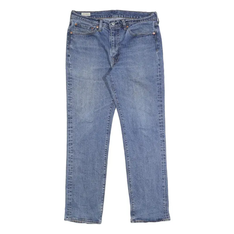 Levi's 514 Big E Mens Jeans Blue Slim Straight Denim Medium W34 L32 Classic Fit 1