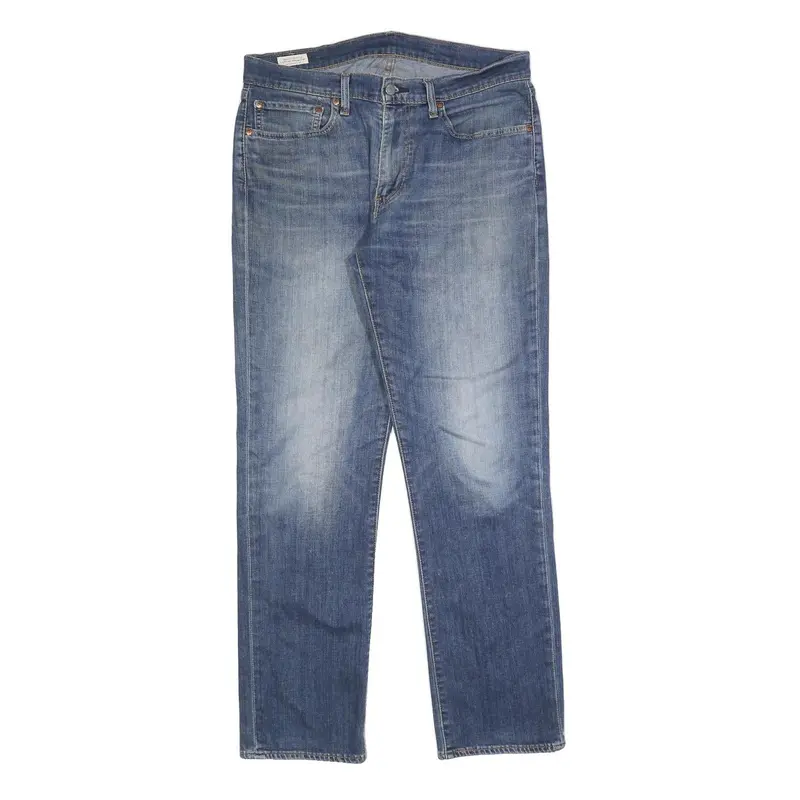 Levi's 514 Classic Mens Blue Cotton Blend Denim Medium W34 L32 Classic Fit 1