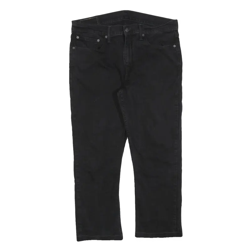 Levi's 514 Classic Mens Jeans Black Classic Straight Denim Medium W36 L25 Zip 1