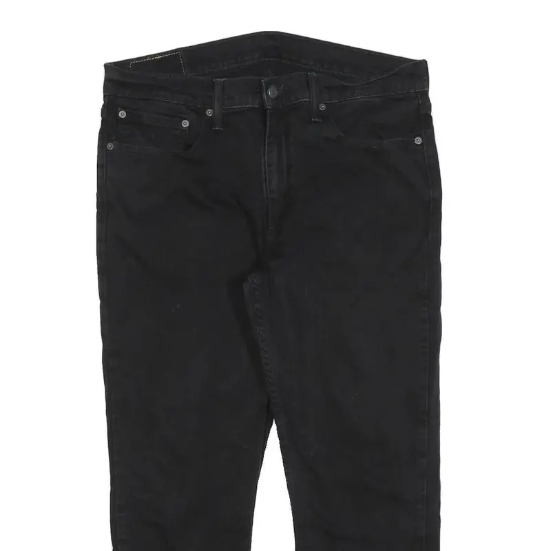 Levi's 514 Classic Mens Jeans Black Classic Straight Denim Medium W36 L25 Zip 2