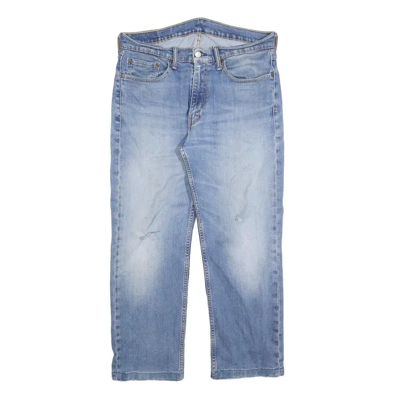 Levi's 514 Classic Mens Jeans Blue Classic Straight Denim Medium W33 L26 Zip Zip 1