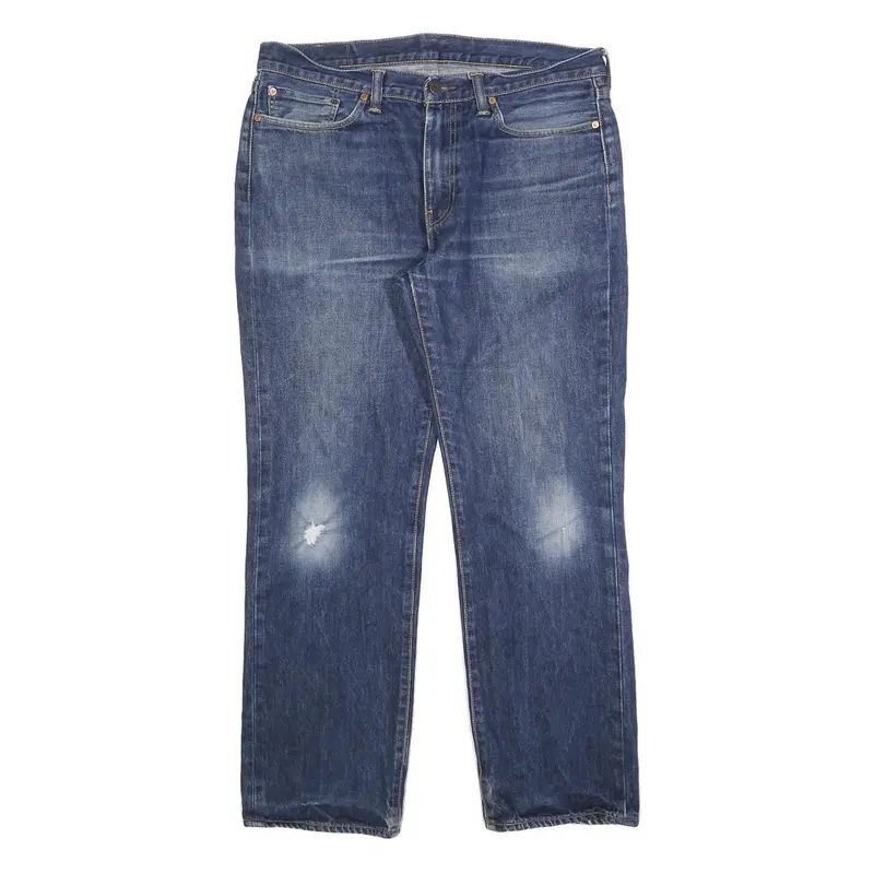 Levi's 514 Classic Mens Jeans Blue Classic Straight Denim Medium W36 L32 Zip 1