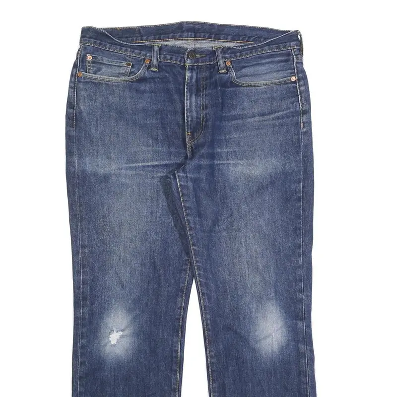 Levi's 514 Classic Mens Jeans Blue Classic Straight Denim Medium W36 L32 Zip 2