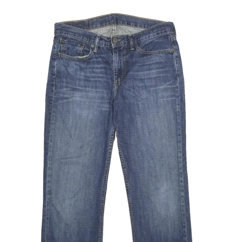 Levi's 514 Classic Mens Jeans Blue Regular Straight Denim Medium W31 L30 Zip 2