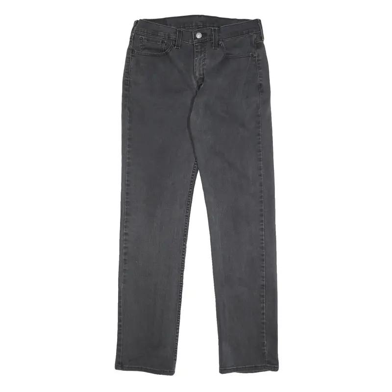 Levi's 514 Mens Jeans Black Slim Straight Denim Medium W32 L34 Classic Style 1