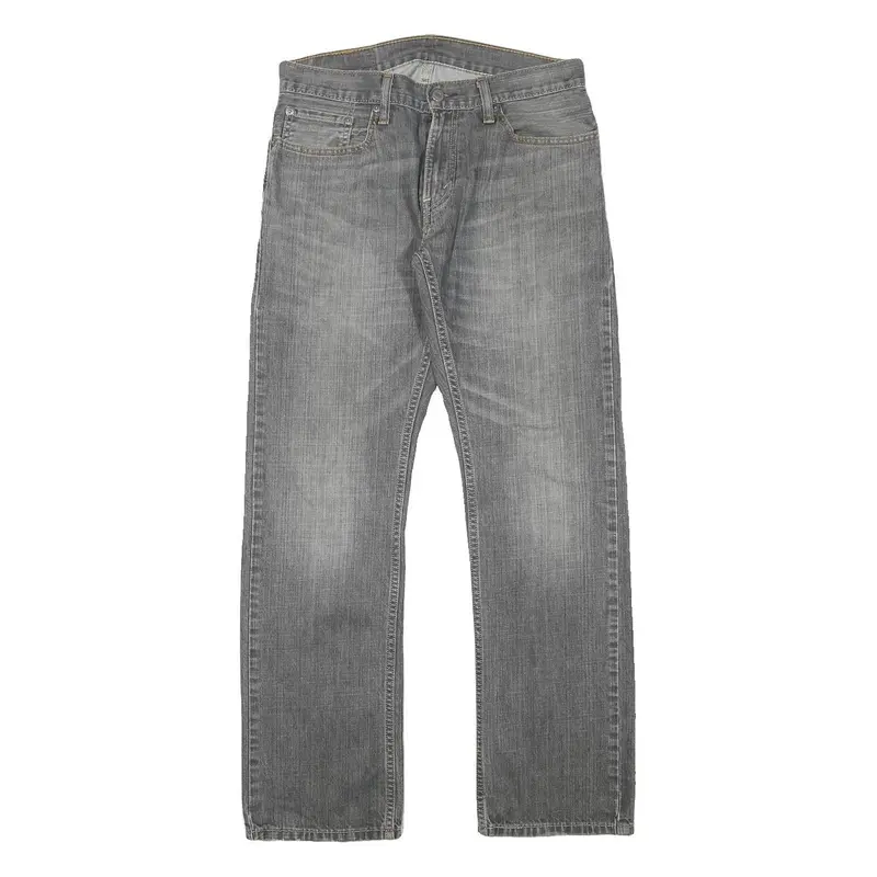 Levi's 514 Mens Jeans Grey Regular Straight Denim Medium W31 L31 Classic Fit Zip 1