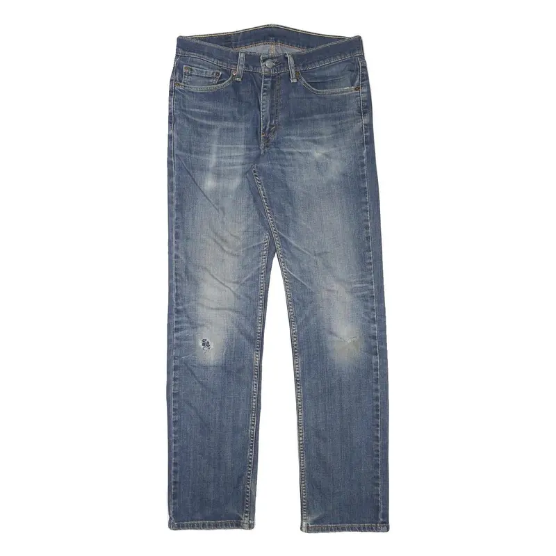 Levi's 514 Mens Slim Jeans Denim Medium W30 L32 Classic Cotton Blend Zip 1