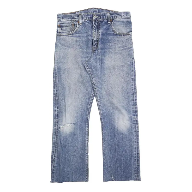 Levi's 517 Mens Jeans Blue Regular Bootcut Denim Medium W32 L28 Classic Fit Zip 1