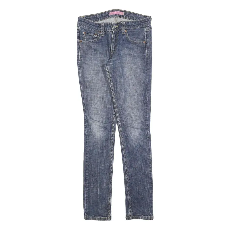 Levi's 518 Womens Jeans Blue Slim Skinny Denim Medium W28 L32 Stretch Classic 1