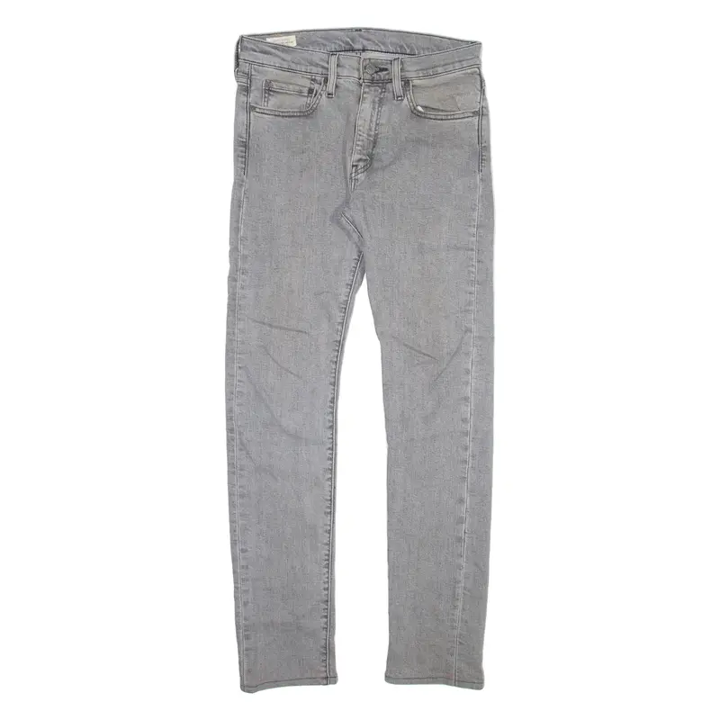 Levi's 519 Big E Jeans Mens Grey Slim Skinny Stone Wash W29 L30 1