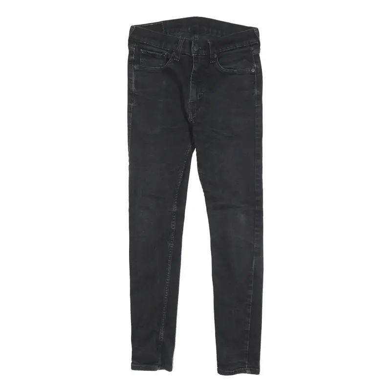 Levi's 519 Hi-Ball Mens Jeans Black Slim Skinny Denim W28 L28 Stretch Cotton 1