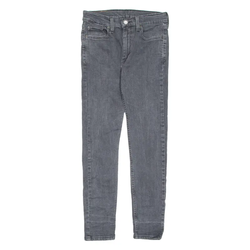 Levi's 519 Jeans Hi-Ball Mens Black Slim Skinny W30 L28 1