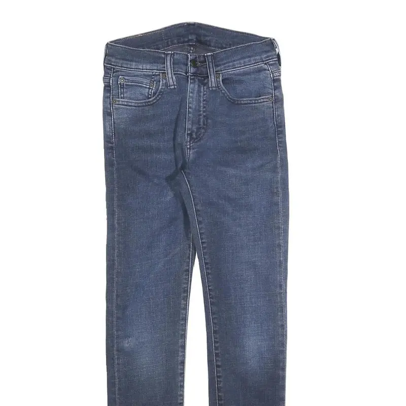 Levi's 519 Mens Jeans Blue Slim Skinny Denim Medium W26 L27 Zip Pocket Casual 2
