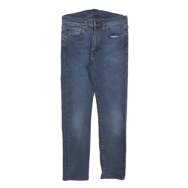Levi's 519 Mens Slim Blue Denim Medium W30 L25 Zip Cotton Blend Jeans 1