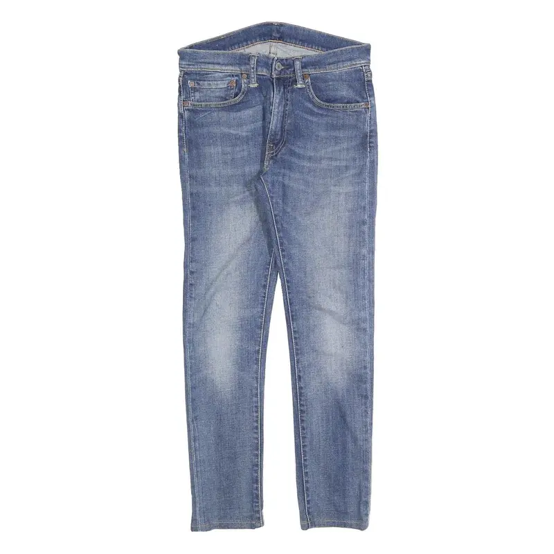Levi's 519 Mens Slim Jeans Blue Denim Medium W31 L28 Zip Closure 1