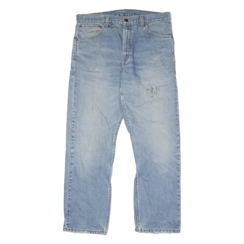 Levi's 521 02 Mens Jeans Blue Regular Straight Stone Wash W36 L30 1