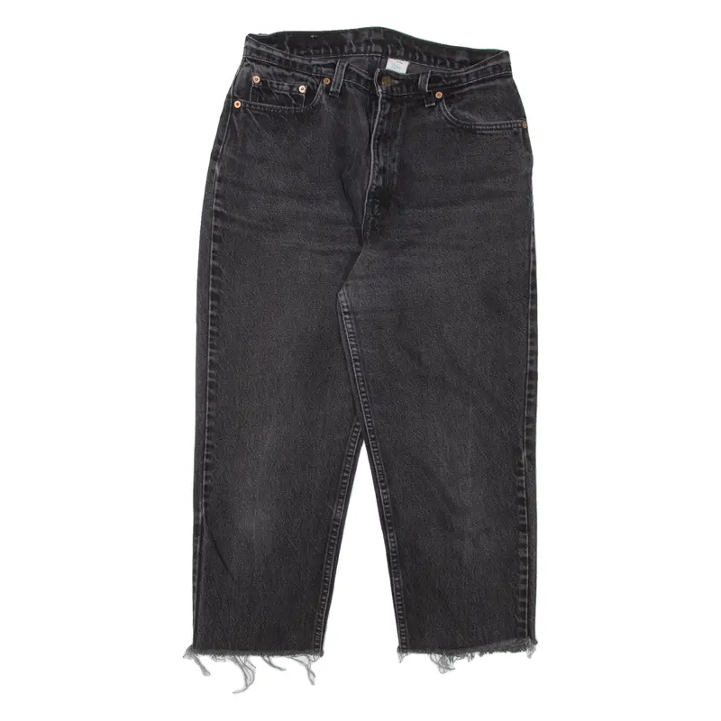 Levi's 521 Made In Usa Womens Jeans Black Relaxed Tapered 90S W28 L22 1