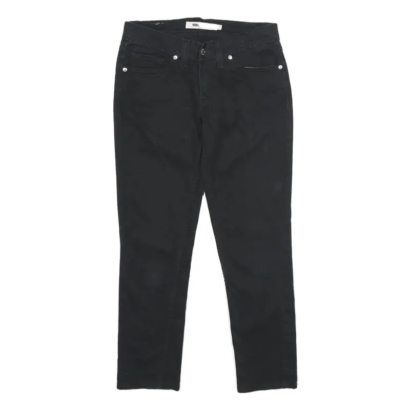 Levi's 524 Skinny Womens Jeans Black Slim Denim W26 L26 Stylish Zip Cotton Blend 1