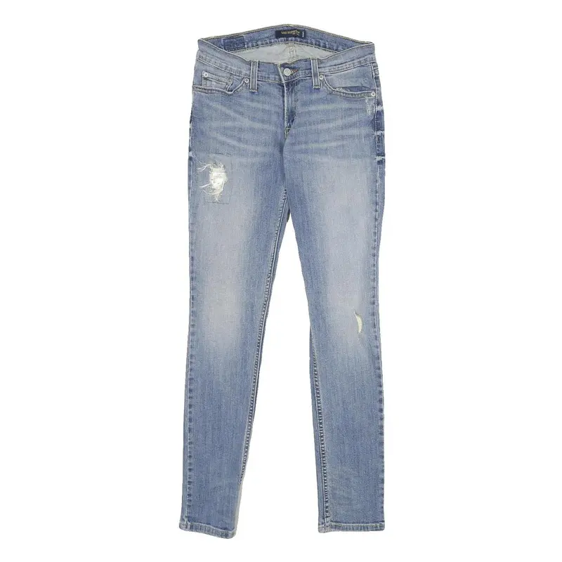Levi's 524 Too Superlow Womens Jeans Blue Slim Skinny Denim Light W26 L32 1