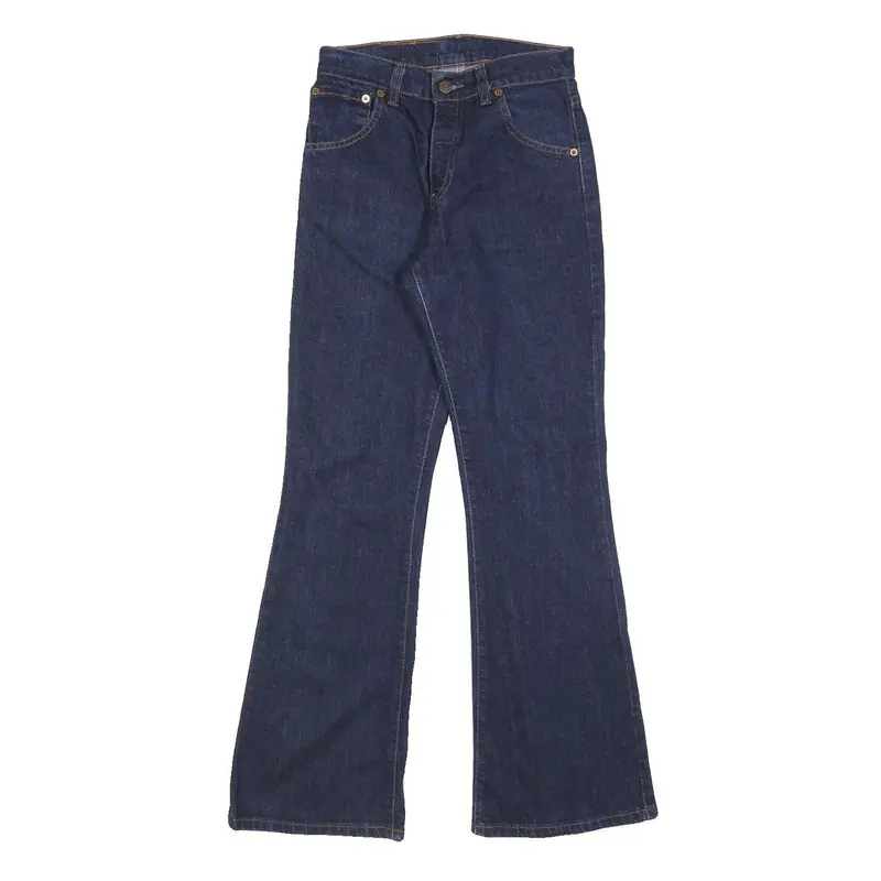 Levi's 525 89 Mens Jeans Blue Regular Bootcut Denim Dark W27 L30 Classic Fit Zip 1