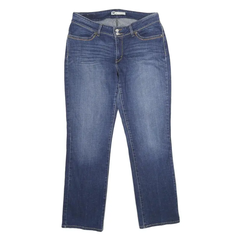 Levi's 529 Curvy Straight Womens Jeans Blue Classic Straight Denim W32 L32 1