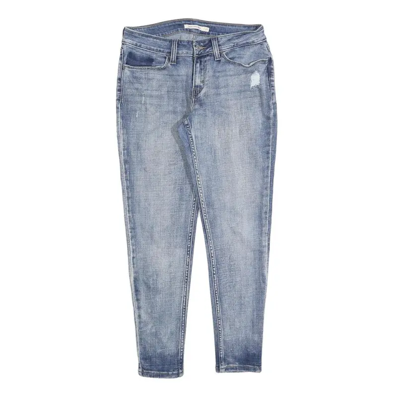 Levi's 535 Womens Jeans Blue Slim Skinny Denim Light W27 L26 Zip Casual Wear 1