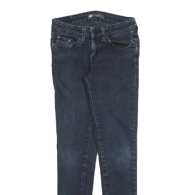 Levi's 535 Womens Slim Dark Blue Denim Slim Skinny Jeans W24 L30 2