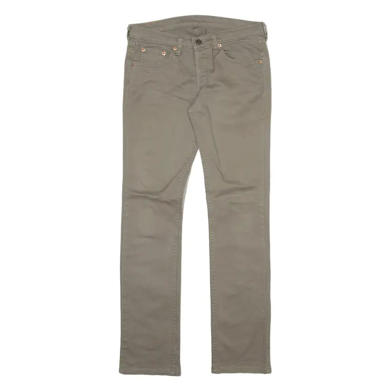 Levi's 540 Womens Trousers Grey Slim Straight W27 L30 1