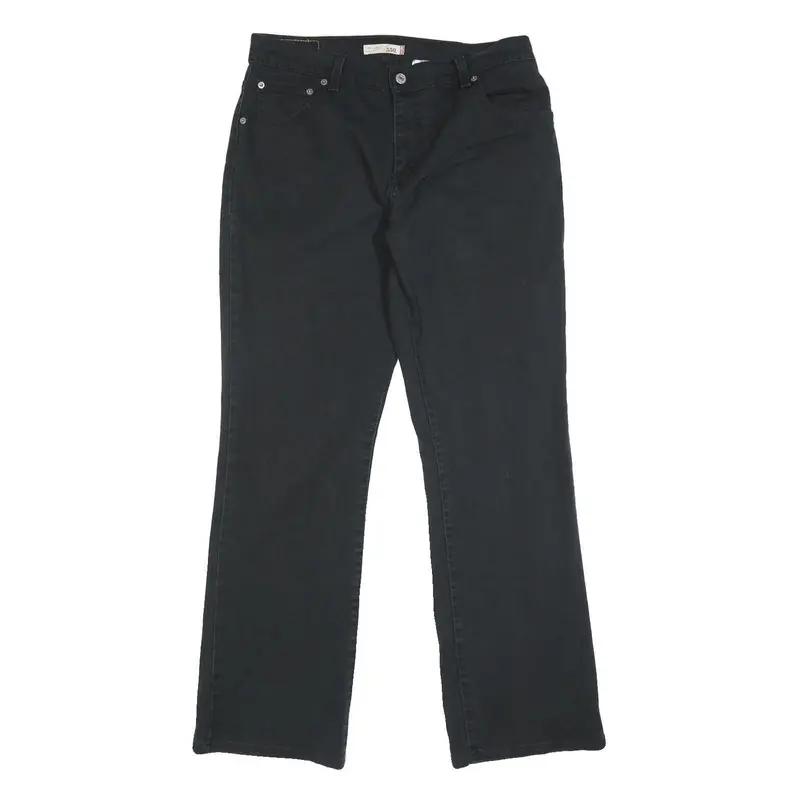 Levi's 550 Bootcut Womens Jeans Black Relaxed Cotton Blend W32 L30 Classic Zip 1