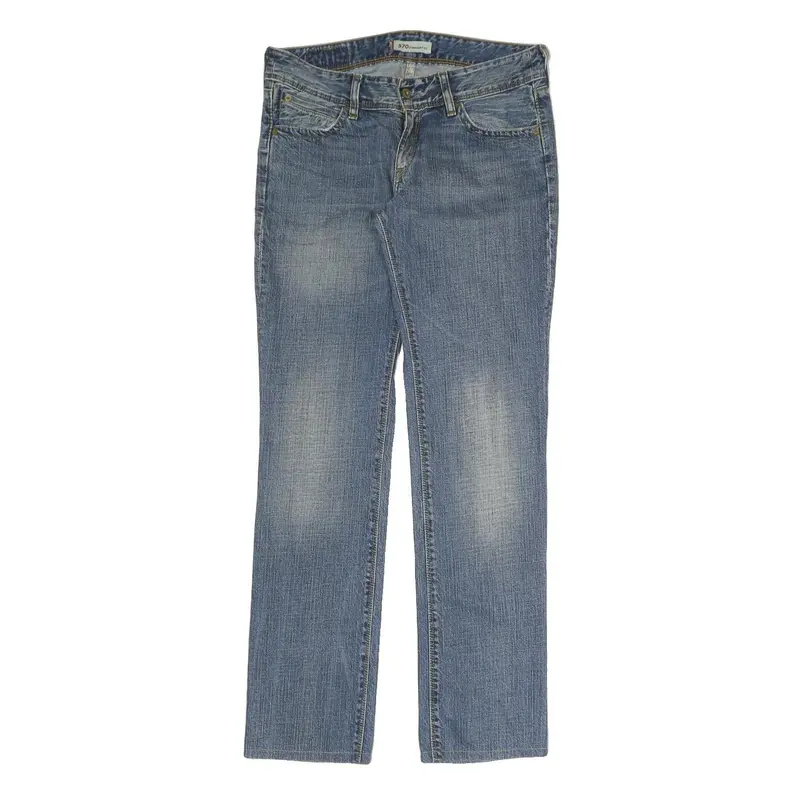 Levi's 570 Mens Jeans Blue Regular Straight Denim Medium W31 L34 Zip Cotton 1