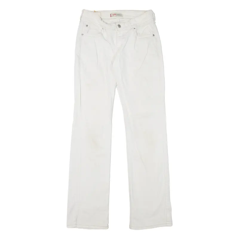 Levi's 570 Womens Jeans White Regular Straight W25 L34 1
