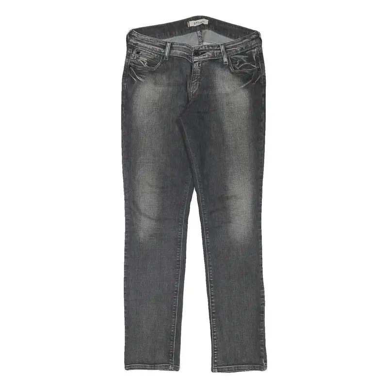 Levi's 571 Womens Jeans Grey Slim Skinny Denim Medium W32 L31 Stylish 1