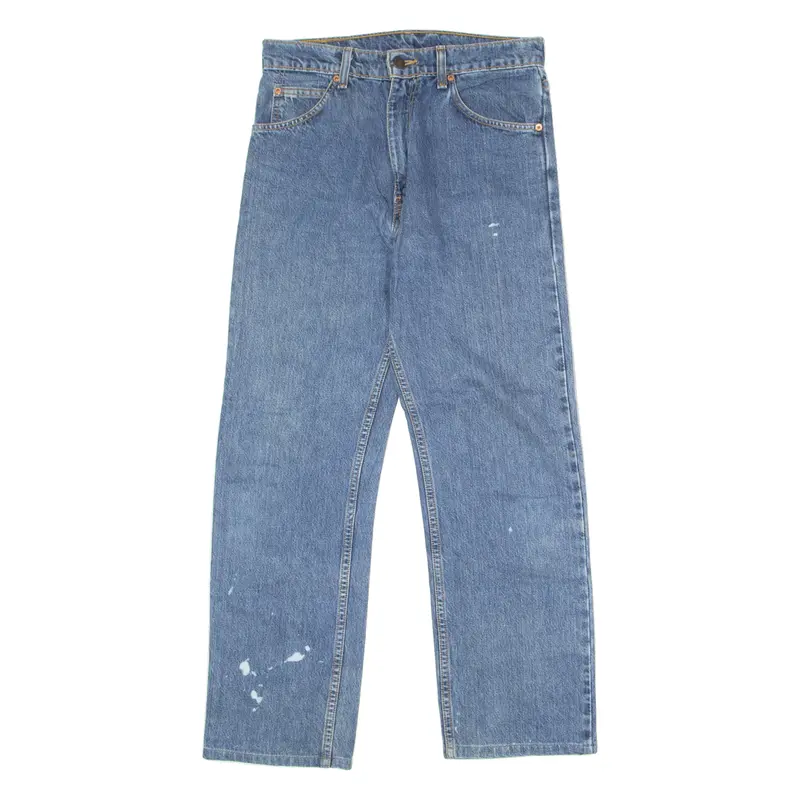 Levi's 607 Orange Tab Mens Jeans Blue Slim Straight W30 L27 1